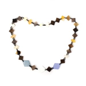 ネックレス ダイヤカット / マルチカラー 80cm [N009C]