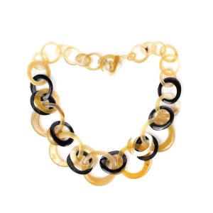 ネックレス マルチカラーリングM /ナチュラル  65cm [N031N]