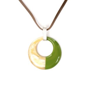ペンダント サークル / グリーン [P006G]